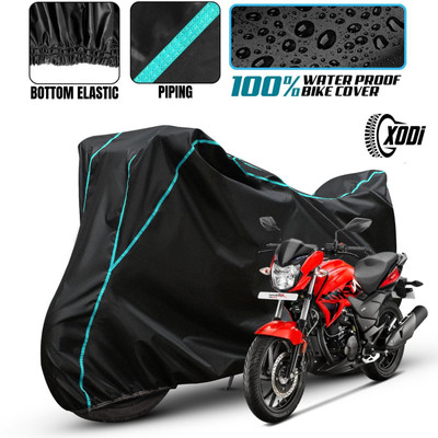 xodi Waterproof Two Wheeler Cover for Hero(Xtreme 200R, Black, Blue, Multicolor)