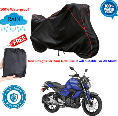 OliverX Waterproof Two Wheeler Cover for Yamaha(FZ-Fi Version 3.0, Black)