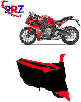 RRZ Waterproof Two Wheeler Cover for Honda(CBR 650F, Black, Red)