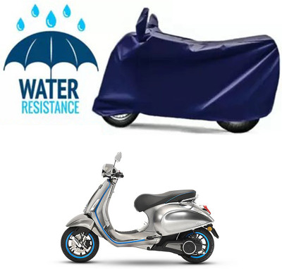 Furious3D Two Wheeler Cover for Piaggio(Vespa LX, Blue)