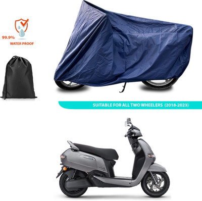 CODOKI Waterproof Two Wheeler Cover for TVS(iQube Electric, Blue)