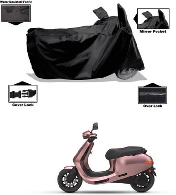 SK AUTO Waterproof Two Wheeler Cover for Ola(Electric Scooter, Clear, Black)