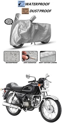 Genipap Waterproof Two Wheeler Cover for Hero(Splendor Pro Classic, Silver)