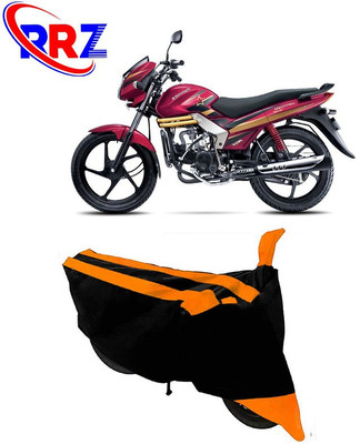 RRZ Waterproof Two Wheeler Cover for Mahindra(Centuro Rockstar, Black, Orange)