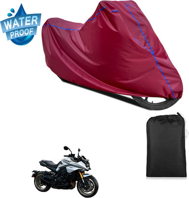 PAGORA Waterproof Two Wheeler Cover for Suzuki(Katana, Maroon)