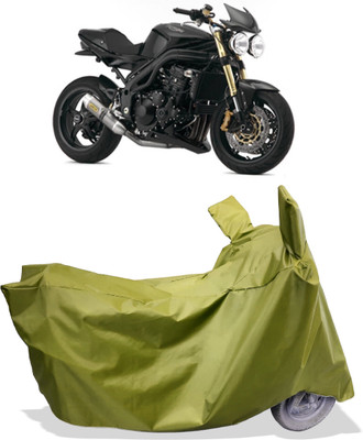Amexride Two Wheeler Cover for Triumph(Speed Triple ABS, Maroon)