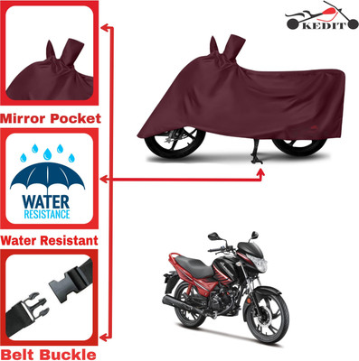 AASHTIK MART Two Wheeler Cover for Hero(Glamour, Maroon)