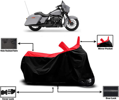 Amexride Two Wheeler Cover for Harley Davidson(Street Glide Special, Red)
