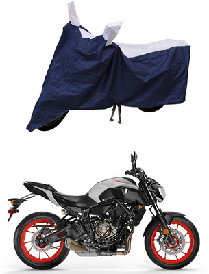MMSSTAR Waterproof Two Wheeler Cover for Yamaha(MT 07, Blue, White)