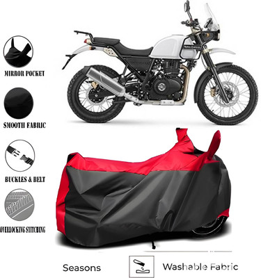 smwzxyu Waterproof Two Wheeler Cover for Royal Enfield(Himalayan, Black, Red)