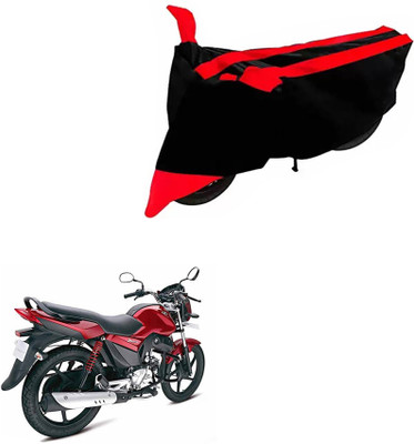 DeepShakshi AUTOMOTIVE Two Wheeler Cover for Mahindra(Stallio, Black, Red)