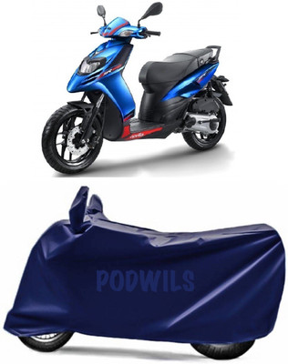 PODWILS Two Wheeler Cover for Aprilia(SR 125, Blue)