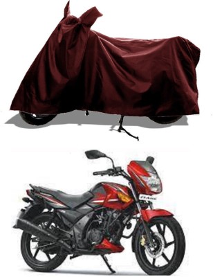 GROFATIK Two Wheeler Cover for TVS(Flame SR125, Maroon)