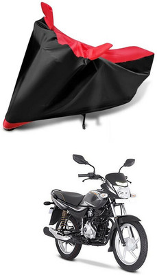 AutoGalaxy Waterproof Two Wheeler Cover for Bajaj(Platina 100, Red, Black)