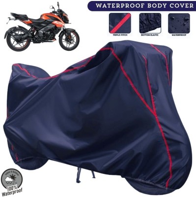 MADAFIYA Two Wheeler Cover for Bajaj(Pulsar NS125 BS6, Blue, Red)