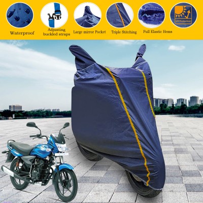 GARREGE Waterproof Two Wheeler Cover for Bajaj(Platina 125, Blue)