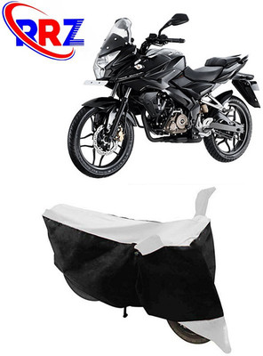 RRZ Waterproof Two Wheeler Cover for Bajaj(Pulsar AS 150, Black, White)