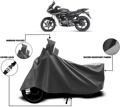 MMSSTAR Waterproof Two Wheeler Cover for Bajaj(Pulsar 220F, Grey)