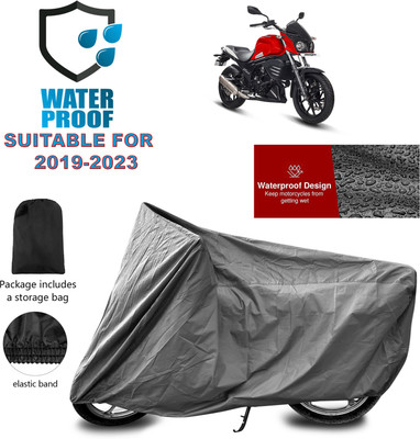 PAGORA Waterproof Two Wheeler Cover for Mahindra(Mojo UT 300, Grey)
