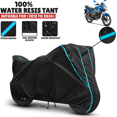 Mwiss Waterproof Two Wheeler Cover for Honda(Livo, Black, Blue)