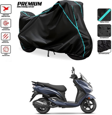 SThanaveX Two Wheeler Cover for Suzuki(Burgman Street 125, Black)