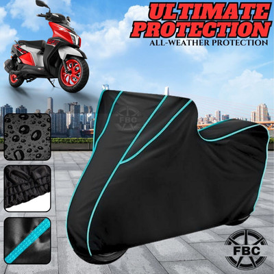 AUTOCAD Waterproof Two Wheeler Cover for TVS(NTORQ, Black)