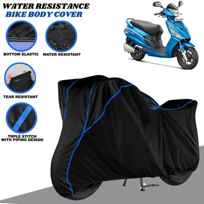 SRP PRODUCT Waterproof Two Wheeler Cover for Hero(Maestro, Black, Blue)