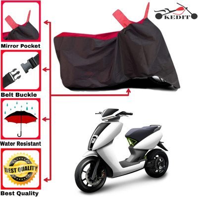 AASHTIK MART Two Wheeler Cover for Ather(450, Red, Black)