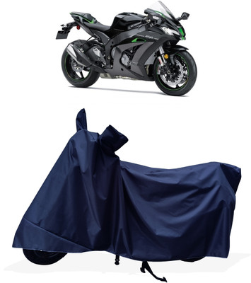 Tricway Two Wheeler Cover for Kawasaki(Ninja ZX-10R SE BS6, Blue)