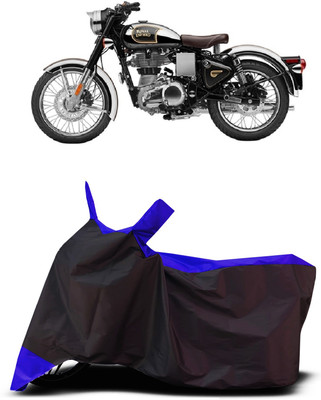 VESMEI Two Wheeler Cover for Royal Enfield(Classic Gunmetal BS6, Blue)