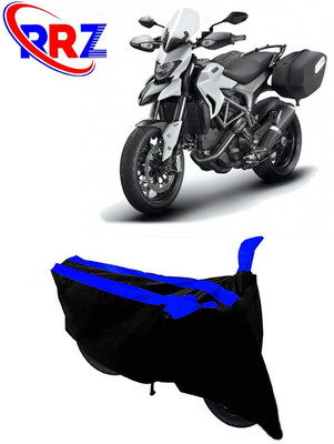 RRZ Waterproof Two Wheeler Cover for Ducati(Hyperstrada, Black, Blue)