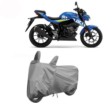 DeepShakshi AUTOMOTIVE Waterproof Two Wheeler Cover for Suzuki(GSX, Grey)
