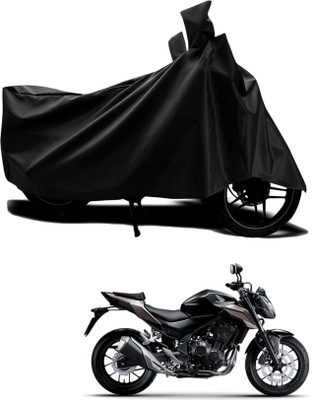 KEDIT Two Wheeler Cover for Honda(CB 500, Black)