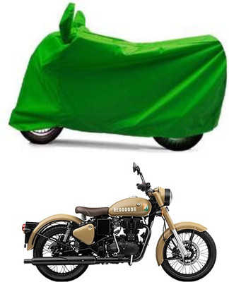 Furious3D Two Wheeler Cover for Royal Enfield(Bullet Trials 500, Green)