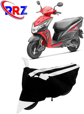 RRZ Waterproof Two Wheeler Cover for Honda(Deo, Black, White)
