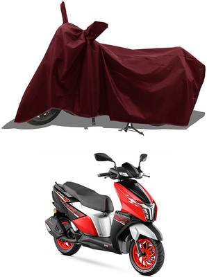 KEDIT Two Wheeler Cover for TVS(Max, Maroon)