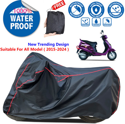 AutoGalaxy Waterproof Two Wheeler Cover for Mahindra(Duro 125, Black)