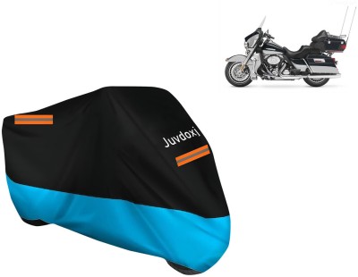 Juvdoxj Waterproof Two Wheeler Cover for Harley Davidson(Electra Delux, Blue)