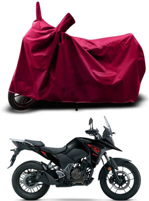 DeepShakshi AUTOMOTIVE Two Wheeler Cover for Suzuki(V Strom 650, Maroon)