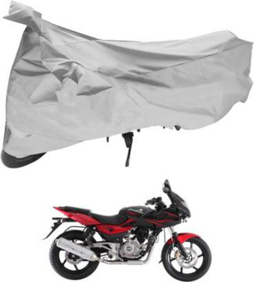 HMS Two Wheeler Cover for Bajaj(Pulsar 220 DTS-i, Silver)