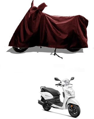 KEDIT Two Wheeler Cover for Hero(MotoCorp Pleasure Plus, Maroon)