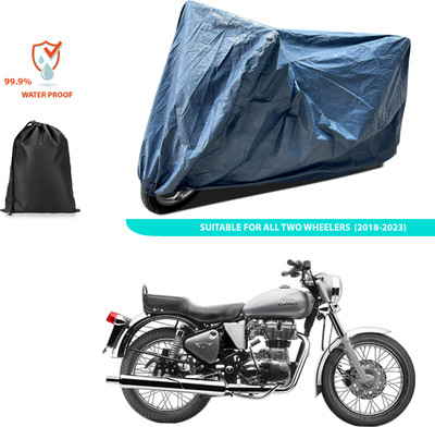PAGORA Waterproof Two Wheeler Cover for Royal Enfield(Electra 4S, Blue)