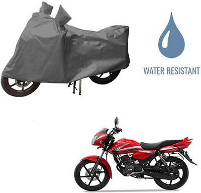 MMSSTAR Waterproof Two Wheeler Cover for TVS(Pheonix, Grey)