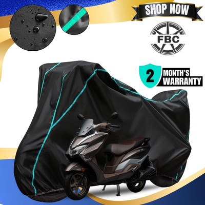 AUTOCAD Waterproof Two Wheeler Cover for Suzuki(Burgman Street 125, Black, Blue)