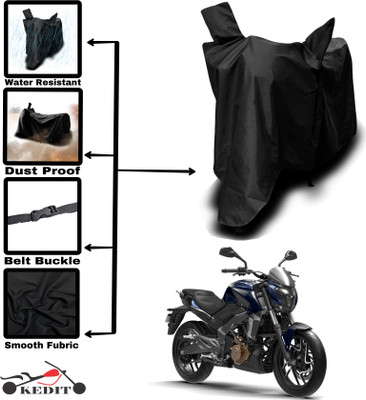 AASHTIK MART Two Wheeler Cover for Bajaj(Dominar 400 BS6, Black)