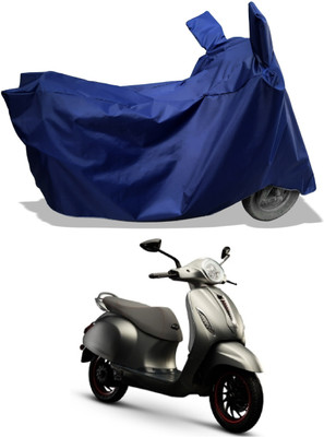 Amexride Two Wheeler Cover for Bajaj(Urbanite Chetak, Blue)