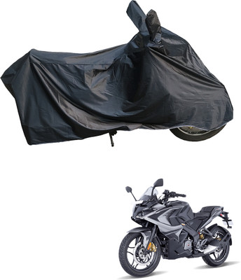 Motodreka Waterproof Two Wheeler Cover for Bajaj(Pulsar RS200 BS6, Black)