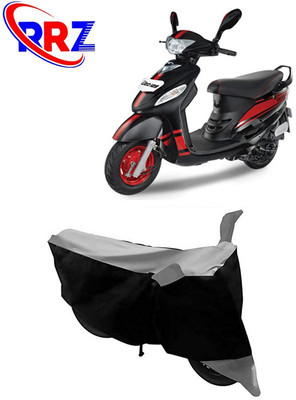 RRZ Waterproof Two Wheeler Cover for Mahindra(Rodeo, Black, Grey)