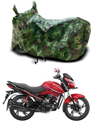 DeepShakshi AUTOMOTIVE Two Wheeler Cover for Hero(Glamour i3s, Green, Multicolor)