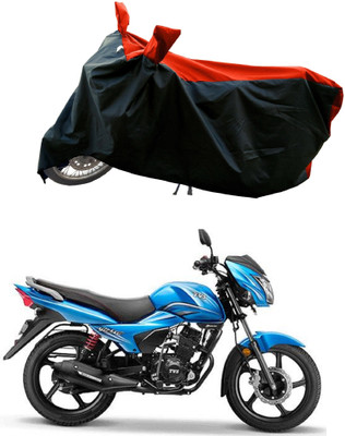DeepShakshi AUTOMOTIVE Waterproof Two Wheeler Cover for TVS(Victor BS6, Red)